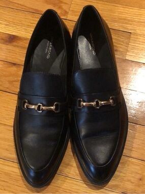 NWOT Vagabond Black Leather Bit Loafers